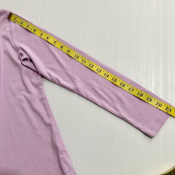 🍂Women Juniors Lands' End Long Sleeve Soft Cotton Top Size XS/P - Picture 6 of 8